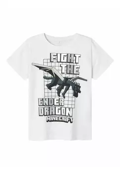 Футболка с принтом Name it, кремовый