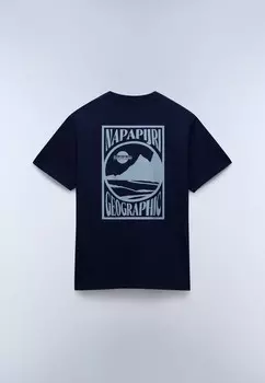 Футболка с принтом Napapijri, черный