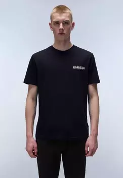 Футболка с принтом Napapijri, черный