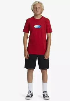 Футболка с принтом NAR SS YTH BST Quiksilver, цвет salsa