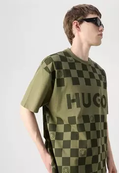 Футболка с принтом NARLIPARO HUGO, зеленый