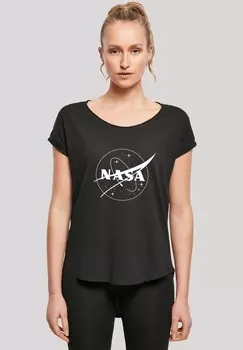 Футболка с принтом NASA CLASSIC INSIGNIA LOGO MONOCHROME' F4NT4STIC, черный