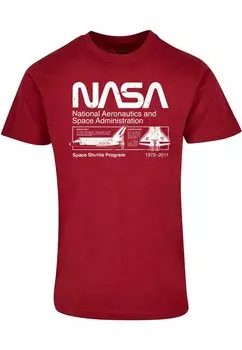 Футболка с принтом NASA CLASSIC SPACE SHUTTLE ABSOLUTE CULT, цвет burgundy
