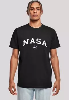 Футболка с принтом NASA COLLEGIATE LOGO F4NT4STIC, черный
