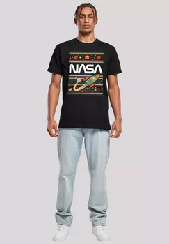 Футболка с принтом NASA FAIR ISLE F4NT4STIC, черный