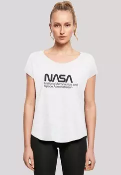 Футболка с принтом NASA LOGO ONE TONE F4NT4STIC, белый