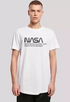 Футболка с принтом NASA LOGO ONE TONE F4NT4STIC, белый