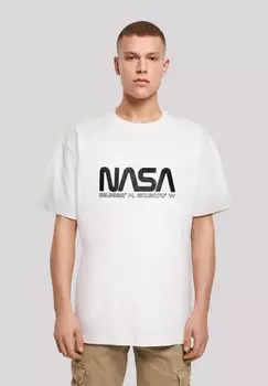 Футболка с принтом NASA WORM F4NT4STIC, белый