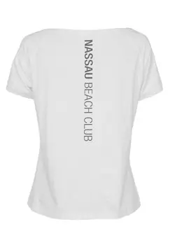 Футболка с принтом Nassau, белый