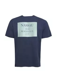 Футболка с принтом Nassau, синий