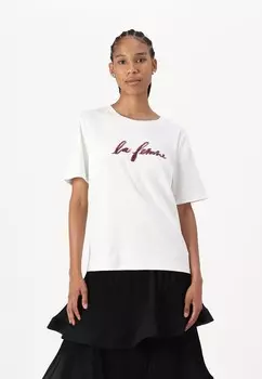 Футболка с принтом NATACHA Rue de Femme, кремовый