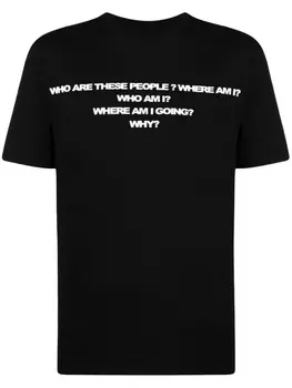 Футболка с принтом Natasha Zinko, черный