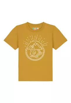 Футболка с принтом NATUR IST SCHN Watapparel, цвет ochre