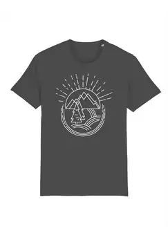 Футболка с принтом NATUR IST SCHN Watapparel, цвет anthracite