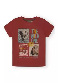 Футболка с принтом NATURE Canada House, светло-коричневый