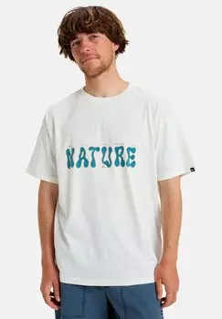 Футболка с принтом NATURE - SHORT-SLEEVE SCREEN Quiksilver, белый