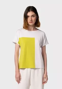 Футболка с принтом NAULOVER, белый