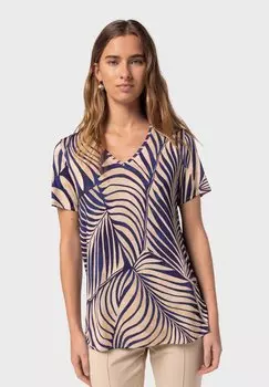 Футболка с принтом NAULOVER, деним