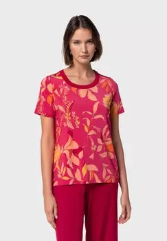 Футболка с принтом NAULOVER, красный