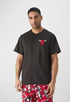 футболка с принтом Nba Chicago Bulls Team Logo New Era, цвет black/red
