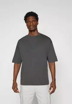 Футболка с принтом NBA CHICAGO BULLS WASHED BOX TEE - Club wear New Era, белый