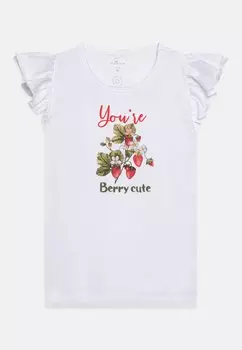 Футболка с принтом NBFJINDY BOX Name it, цвет bright white