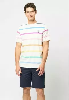Футболка с принтом NEIL U.S. Polo Assn., белый