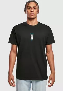 Футболка с принтом NEOMACHI LEAD BLUE TEE Merchcode, черный