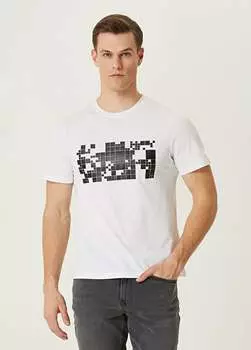 Футболка с принтом Network, белый