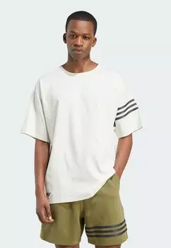 Футболка с принтом NEU C TEE Adidas Originals, кремовый