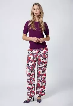 Футболка с принтом NEVER BE ANOTHER YOU 4funkyflavours, темно-фиолетовый