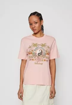 Футболка с принтом Never Lost Billabong, цвет light sorbet