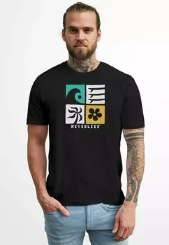 Футболка с принтом Neverless, черный