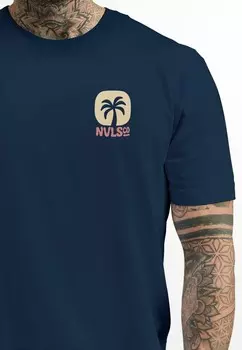 Футболка с принтом Neverless, синий