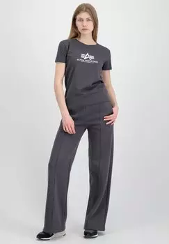 Футболка с принтом NEW Alpha Industries, серый