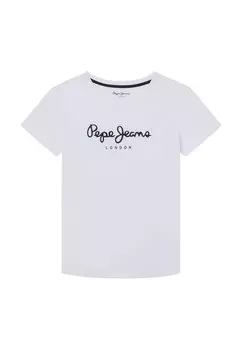 Футболка с принтом NEW ART Pepe Jeans, цвет white