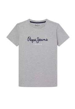 Футболка с принтом NEW ART Pepe Jeans, цвет marl grey