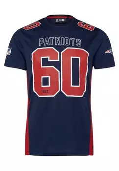 Футболка с принтом NEW ENGLAND PATRIOTS NFL ESTABLISHED NUMBER New Era, цвет blau