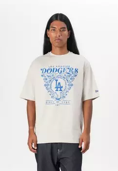 Футболка с принтом New Era, цвет Stone/Brown