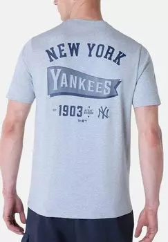 Футболка с принтом New Era, серый