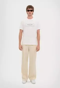 Футболка с принтом NEW FLAGSHIP TEE Michael Kors, белый