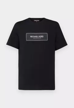 Футболка с принтом NEW FLAGSHIP TEE Michael Kors, черный