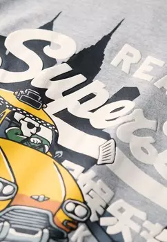 Футболка с принтом NEW YORK VINTAGE LOGO GRAPHIC Superdry, темно-серый