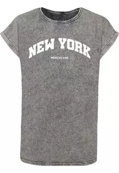Футболка с принтом NEW YORK WORDING Merchcode, цвет grey black