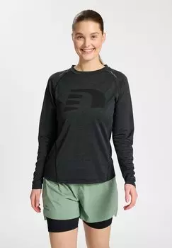 Футболка с принтом Newline, черный