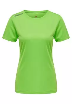 Футболка с принтом Newline, зеленый