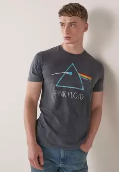 Футболка с принтом Next, антрацитовый меланж