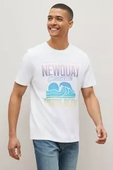 Футболка с принтом Next, белый