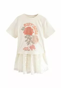 Футболка с принтом Next, бежевый