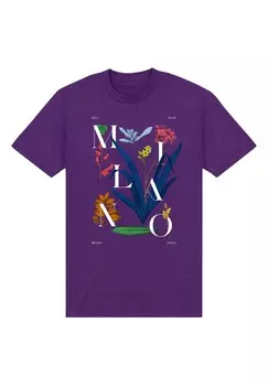 Футболка с принтом NEXT STOP MILAN Henry Tiger, фиолетовый